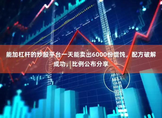 能加杠杆的炒股平台一天能卖出6000份馄饨，配方破解成功，比例公布分享